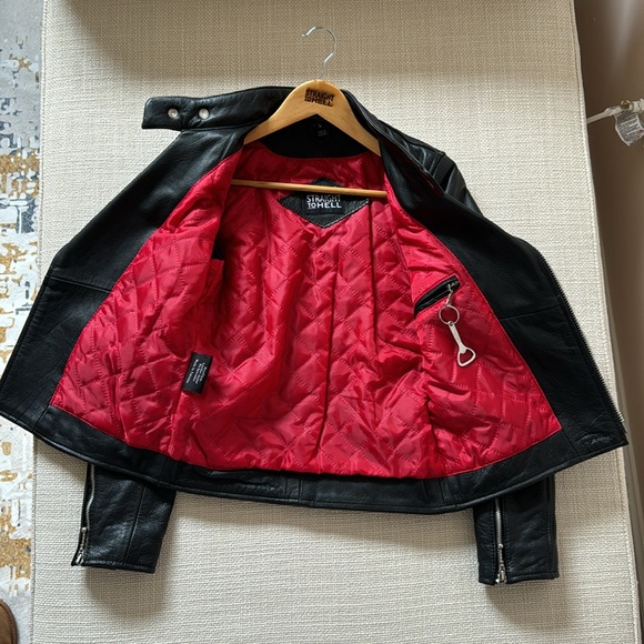 Straight to Hell Lady’s Marauder Full Grain Napa Leather Jacket - Picture 2 of 13
